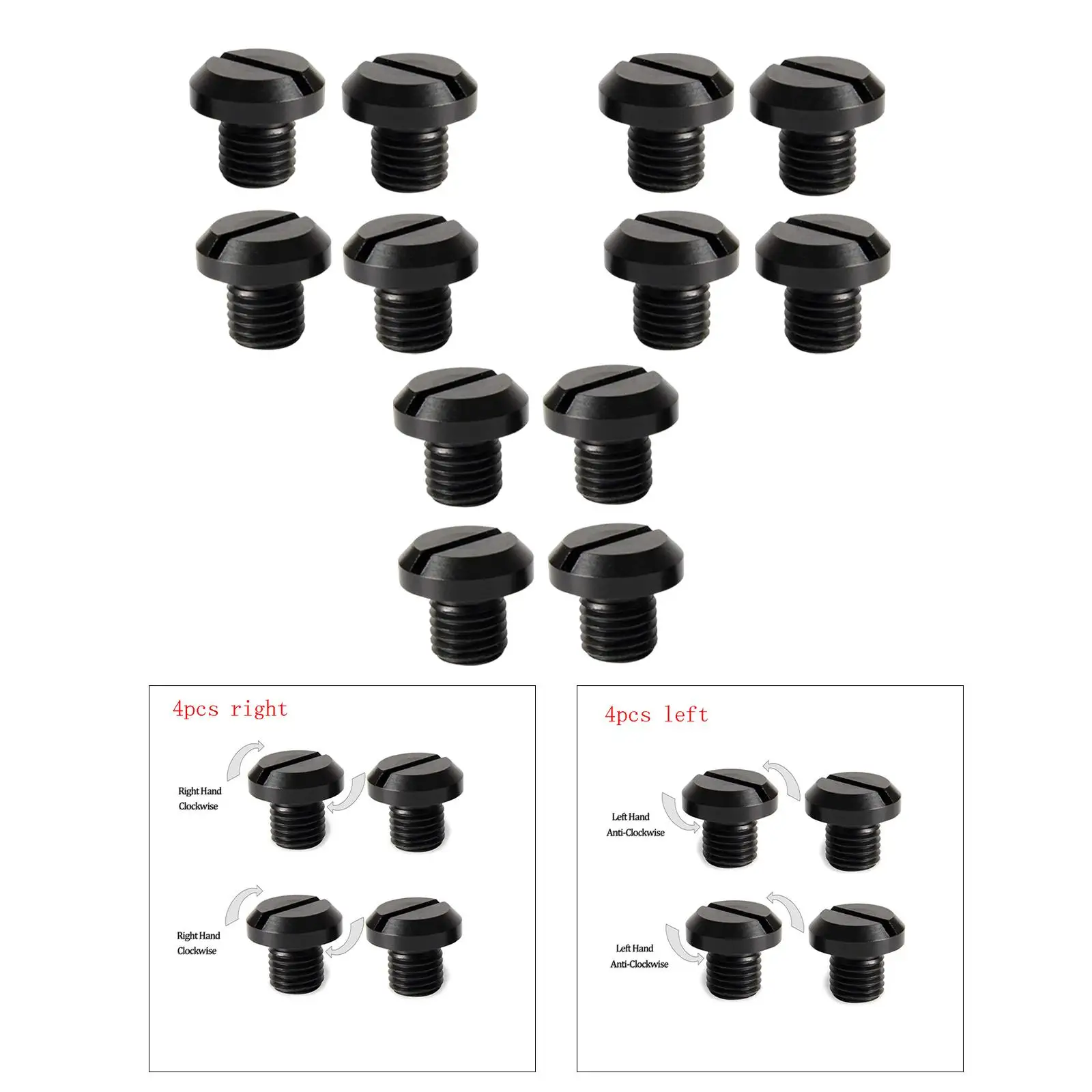 

CNC Universal Mirror Plug Screw Bolts Black Anti Rust Motorbike Accessory for Custom Motorcycle Mirrors and Equipment
