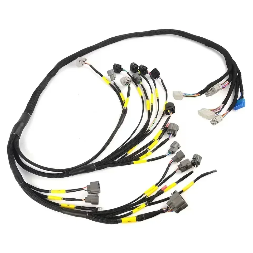 New! New Tucked Engine Harness For 92-00 Honda Civic Integra B16 B18 D16 EK EG EM Engine Motor Wiring Harness CNCH-OBD2-1 F