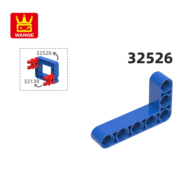 وحدات بناء ذراع منحنية مزدوجة للأطفال ، ملحقات تقنية Moc ، متوافقة مع لعبة الطوب ، هدية للأطفال ، 3x7 ، كتل ، B0x ، 33 لكل لوت #4