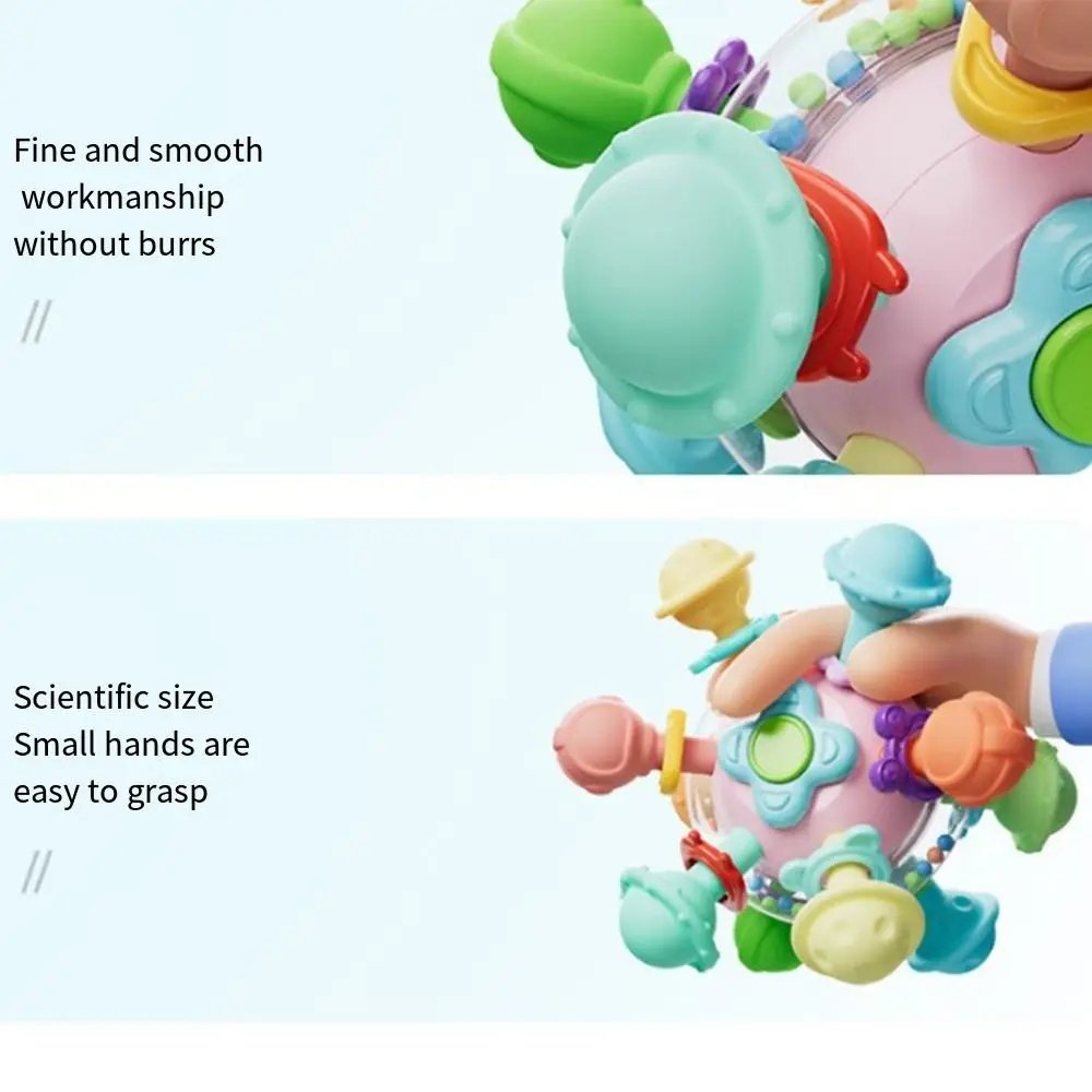 Juguetes de dentición sensoriales coloridos para bebé, sin plomo, BPA, juguete educativo temprano, seguridad de grado alimenticio, juguete multisensorial para bebé