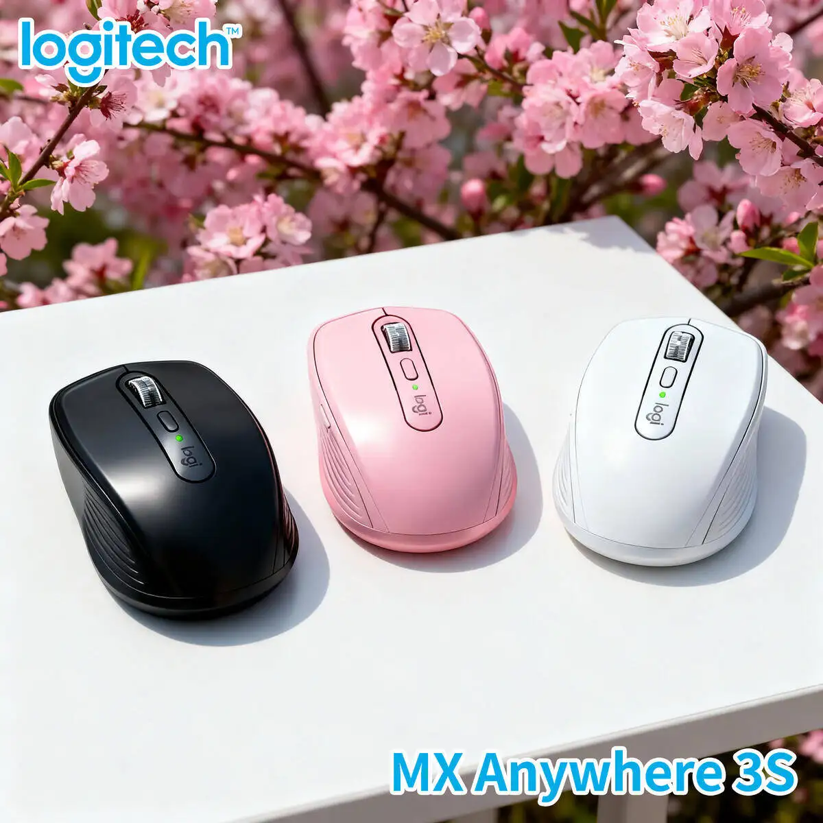 

Logitech MX Anywhere 3S Bluetooth Mouse for Writers Home Office Silent Scrolling