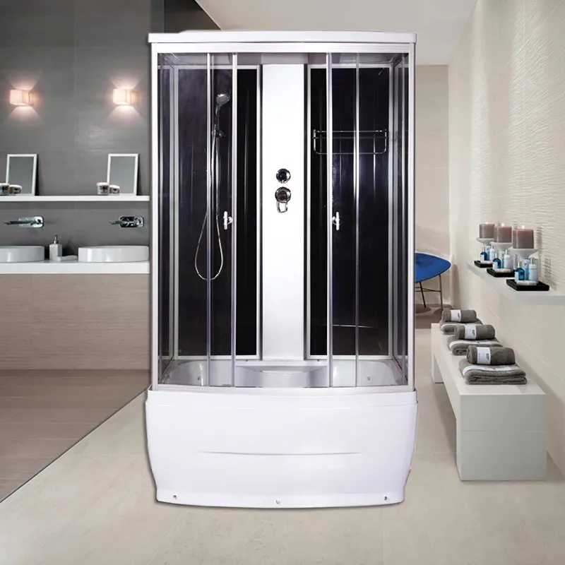 Комната с ванной Душевая Перегородка для унитаза Стеклянная дверь Бытовая ванная комната Раздвижная дверь для ванной комнаты Ванная комната