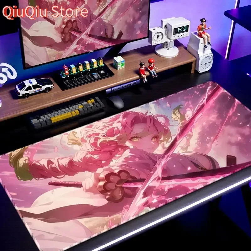 

Большой коврик для мыши Demon Slayer — XXL Infinity Castle, аниме, настольный коврик для ПК/ноутбука, нескользящий чехол для клавиатуры с дизайном Mugenjou