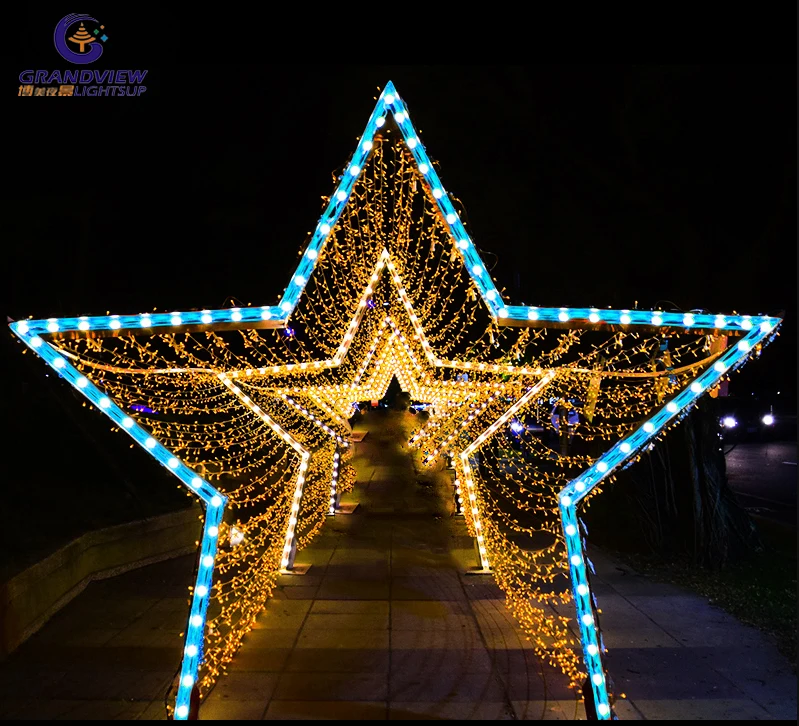 

Grandview Outdoor Waterproof Christmas Led Commercial Displays Tunnel Decoration Lights for Events