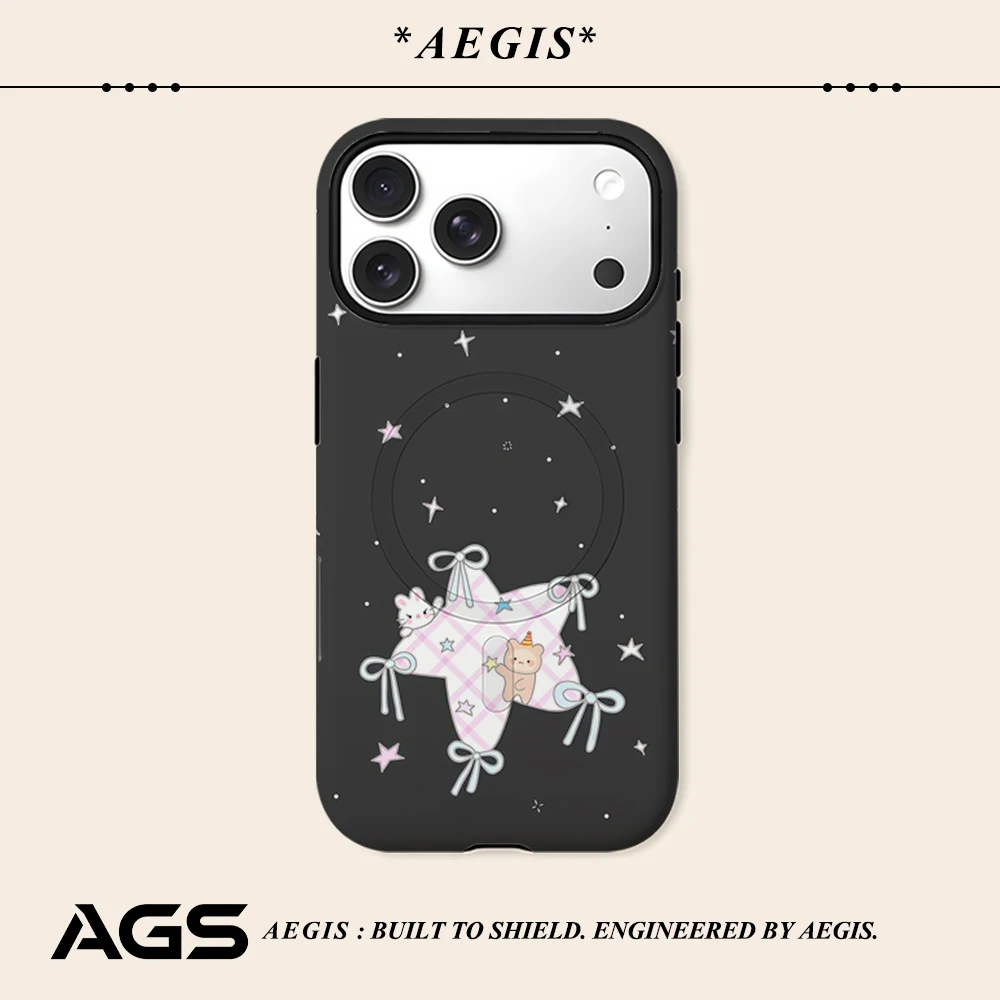 Sternennacht Haustier Handyhülle für iPhone 17 16 15 14 13 Pro Max Plus für magnetische ein- und doppelschichtige robuste Hülle