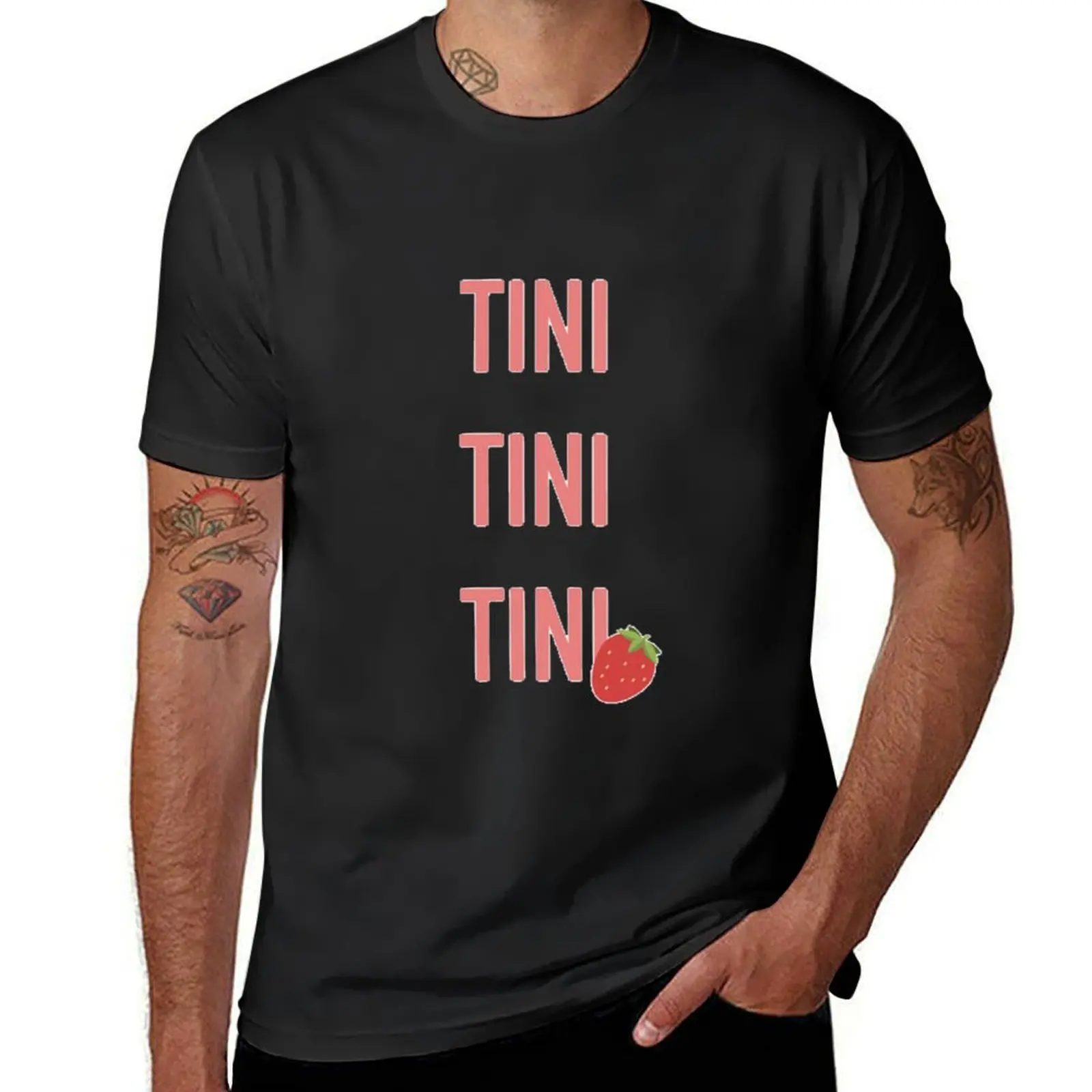 

TINI TINI TINI T-Shirt graphic tee shirt Luxury man vintage t shirts t shirt men 100℅ cotton