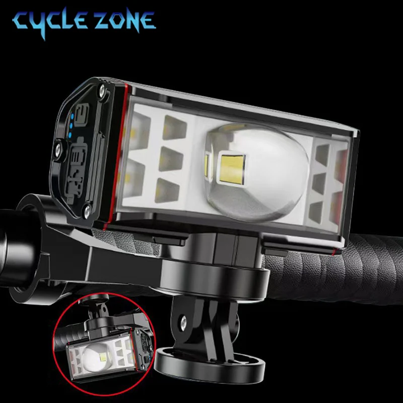 

Bicycle Head Light Luces Para Bicicleta Type-C Rechageable MTB Bike Front Light Cycling Handlebar Headlight For Night Riding