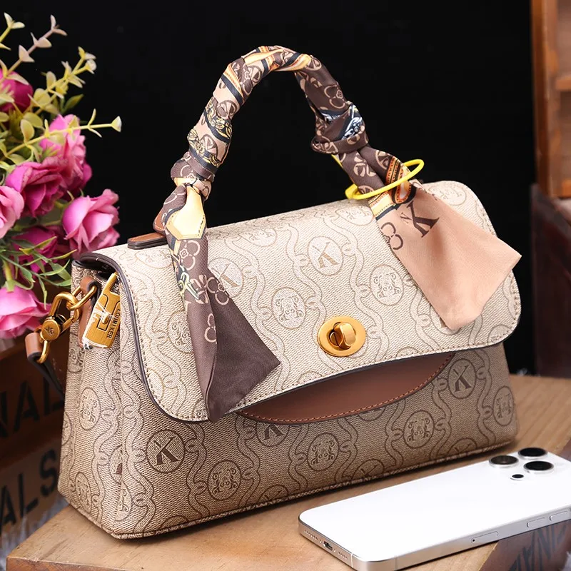 Torebka damska 2023 zimowa nowa starszy projektant torebka prawdziwa skรณra retro torba torba crossbody na jedno ramiฤ