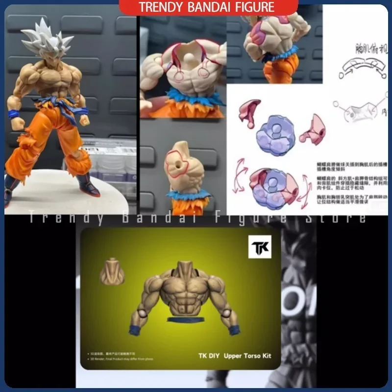 In Stock TK DIY Dragon Ball S.H.Figuarts SHF Upper Torso Kit UP Body Accessories Kit Anime Action Figures Toys Models Collector