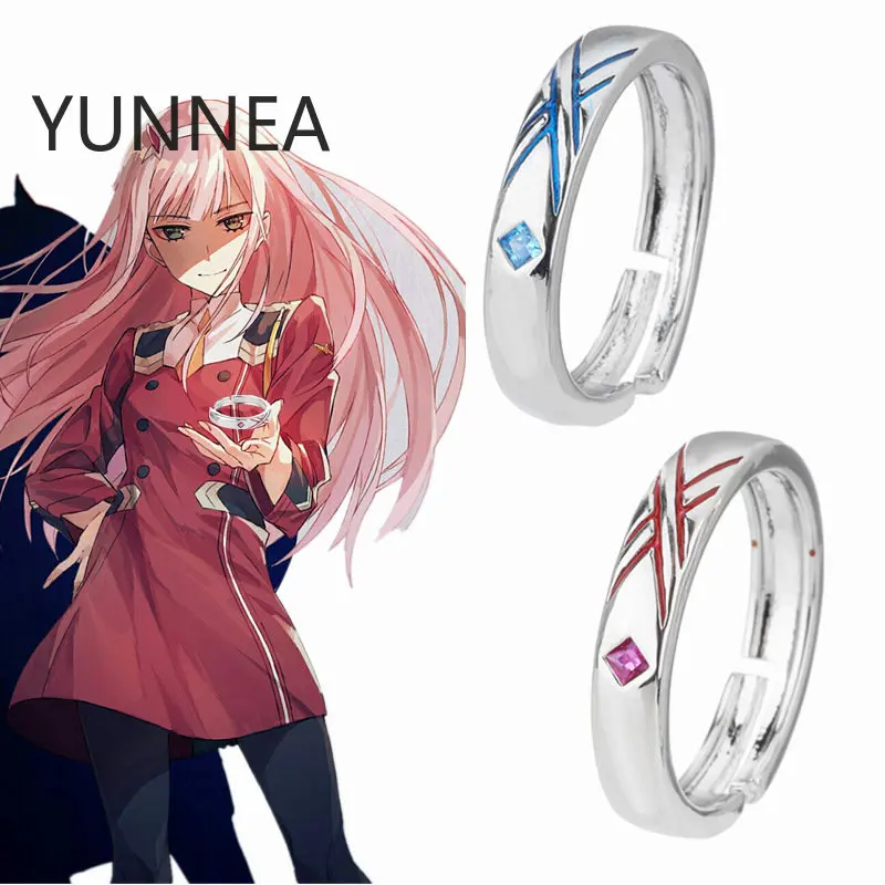 Anime DARLING in the FRANXX Ring National Team 02 Neutral Adjustable Couple Ring