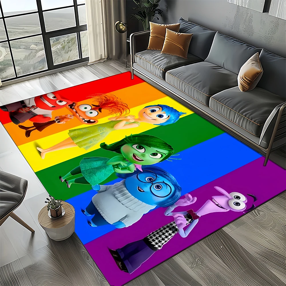 2025 New Cartoon Gift Inside Out Joy Sad Rug for Bedroom Living Room Home Sofa Decoration,Children Game Large Decor Floor Mat