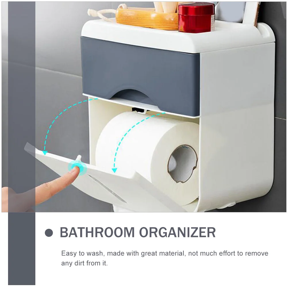 

Bathroom Storage Box Paper Organizer Toilet Holder Water Proof Accessory Abs Sanitary Pad Wall Child