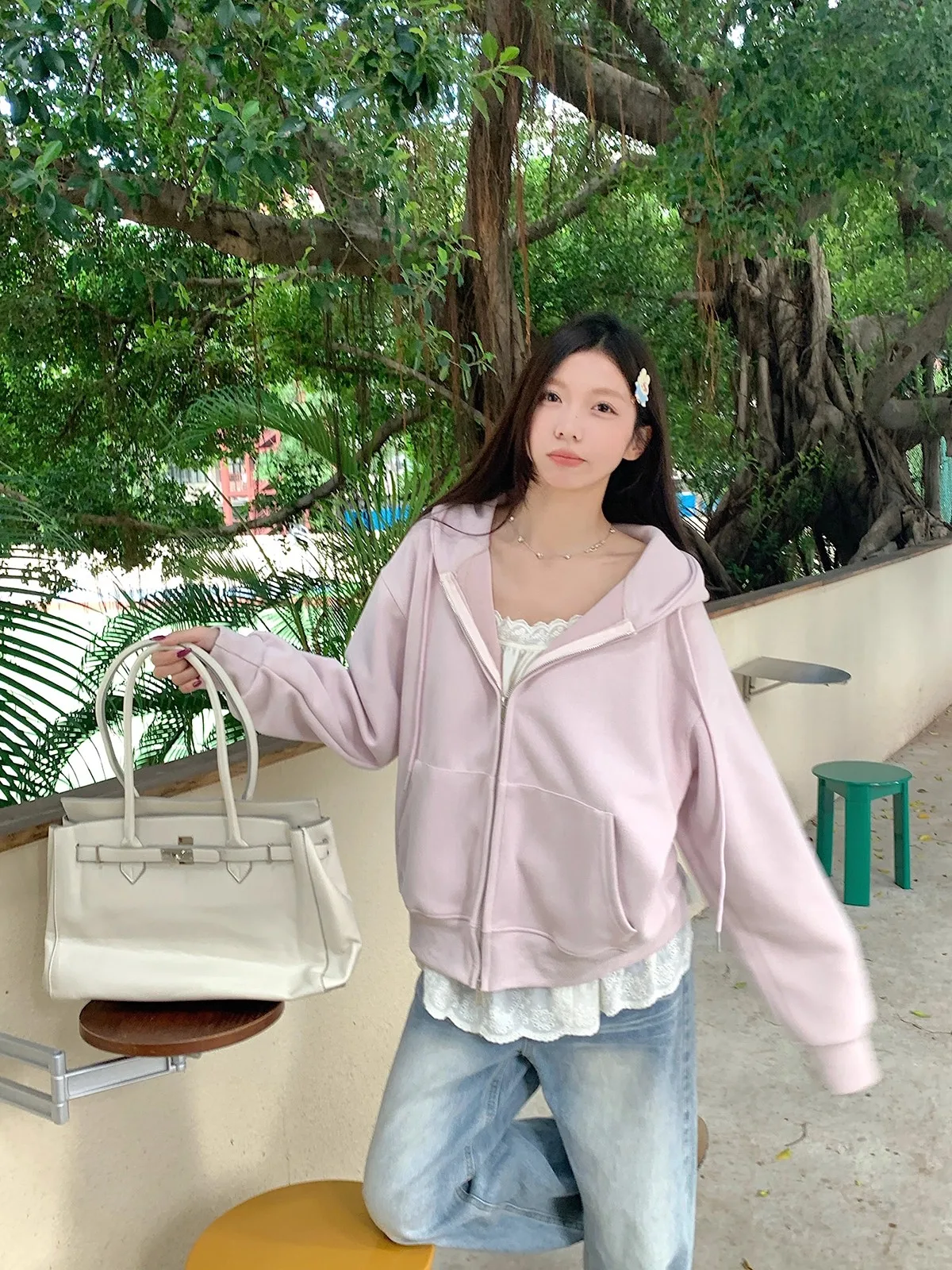 

Базовая свободная толстовка с капюшоном и карманами, новинка весенней коллекции, женский кардиган с длинными рукавами, повседневный, удобный.