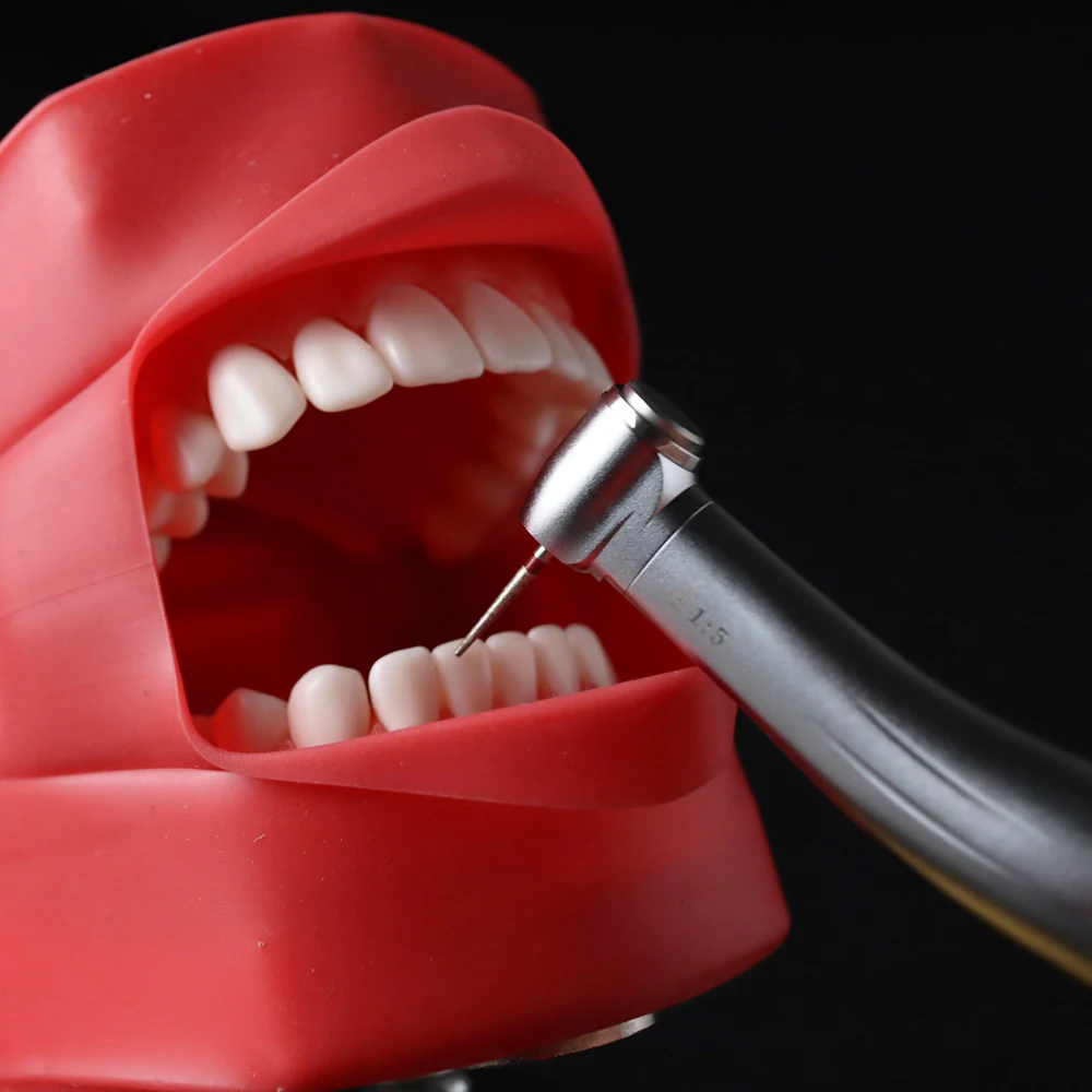 SPTA Dental 1:5, pieza de mano Otptic de fibra que aumenta el contraángulo, baja velocidad, para Motor con turbina de odontología, equipo de