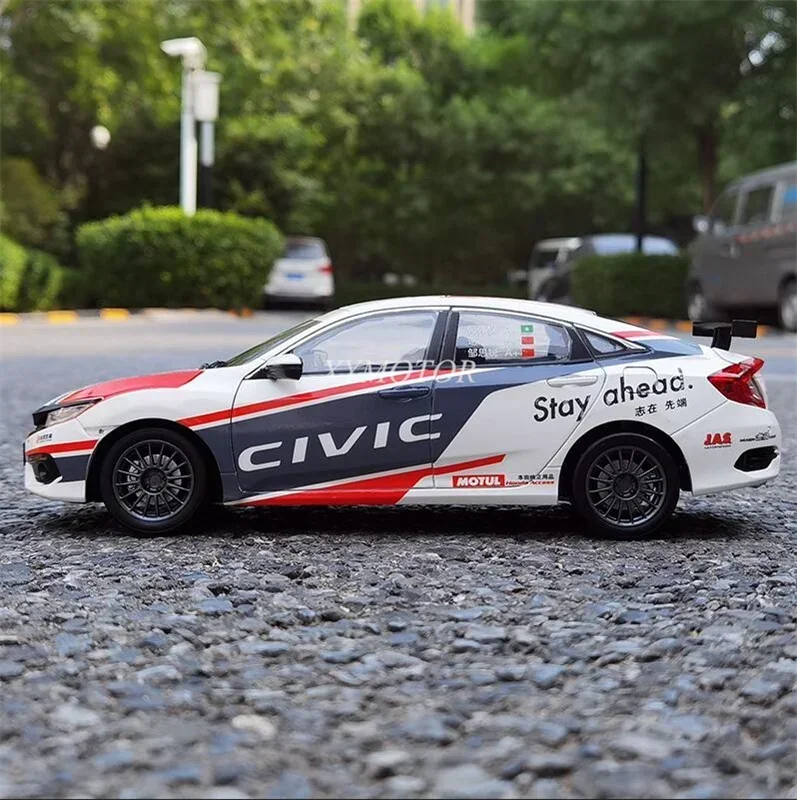 1/18 For Honda CIVIC CTCC 10th Gen Racing car Diecast Metal Car model Toys Hobby Gifts Display Ornaments Collection