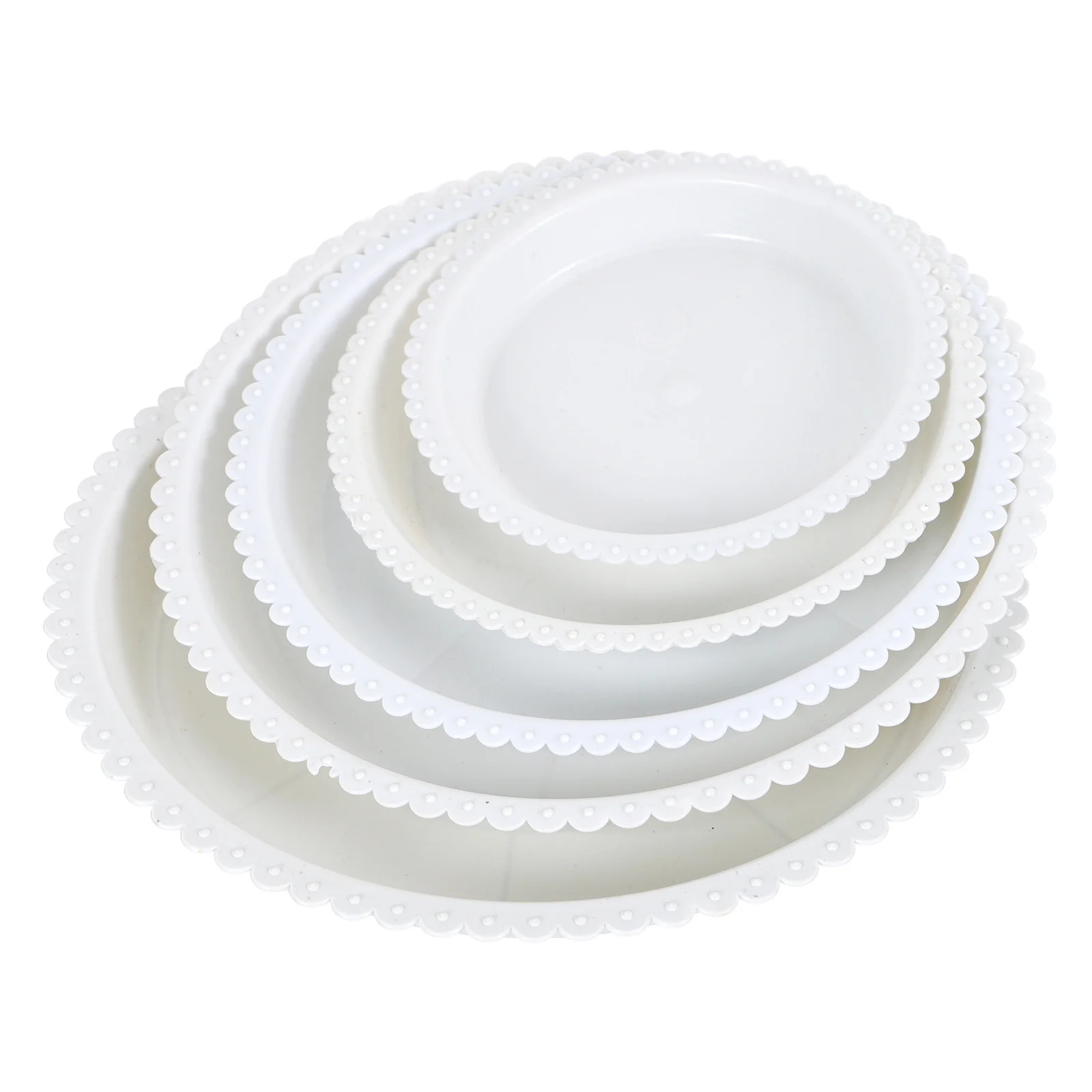 

25pcs Flowerpot Tray Round 15Cm Plastic Base Plate For Indoor Outdoor Use Durable Saucer Garden Plant Pot Accessory