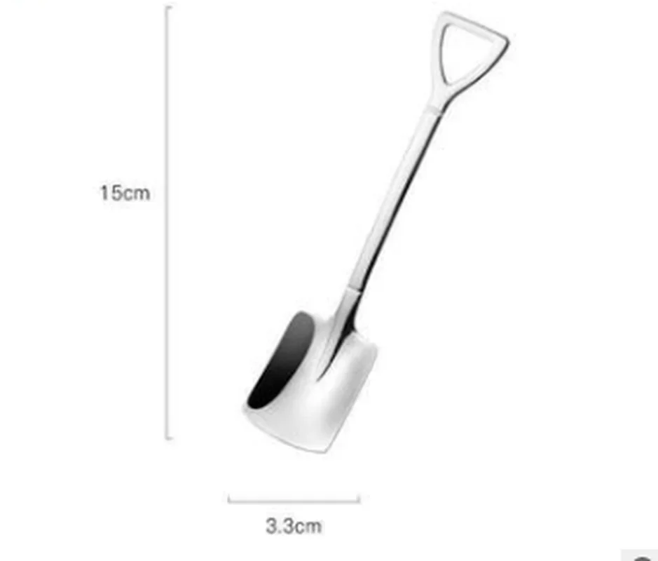 NewCreative Coffee Spoon Cutlery Set Fruit Spoons Dessert Ice Cream Spoon Scoop Shovel Birthday Gift Watermelon Shovel Tableware