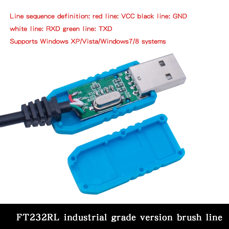 PL2303 USB para UART Módulo de cabo TTL FT232RL PL2303HX Transferência USB para TTL RS232 Módulo adaptador de porta serial CH340 Cabo de download