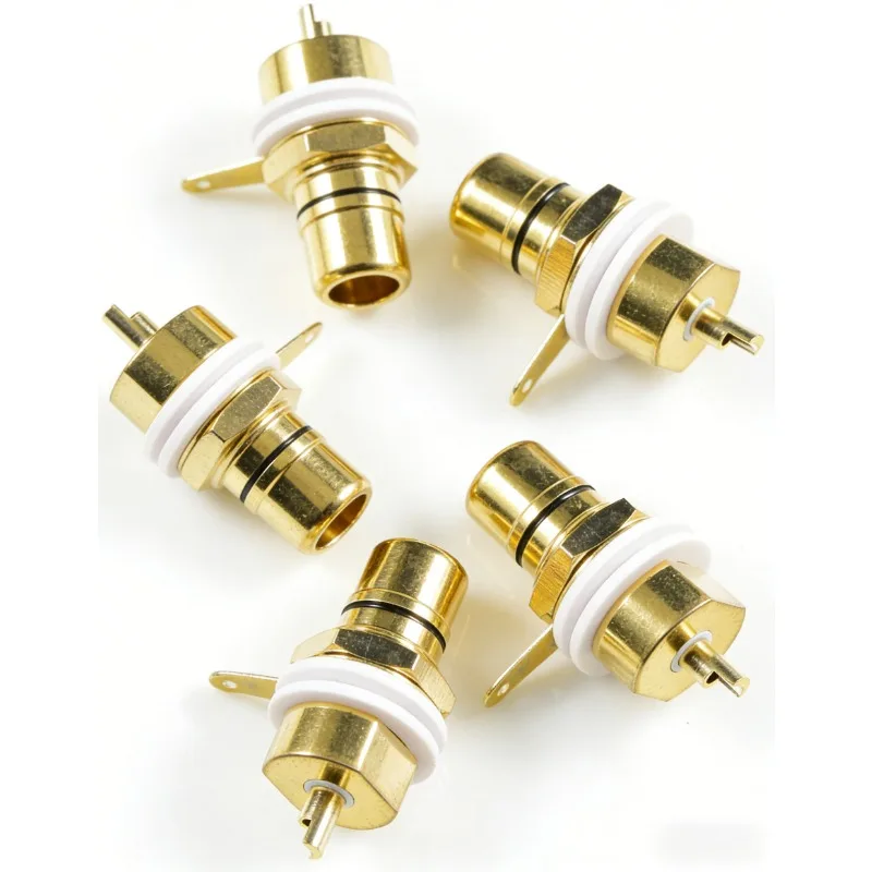 

5 шт. блоков RCA из чистой меди с золотым покрытием