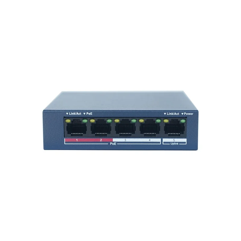 HIK 4CH PoE Switch LAN Network Switch, DS-3E0105P-E/M Unmanaged PoE LAN Switch