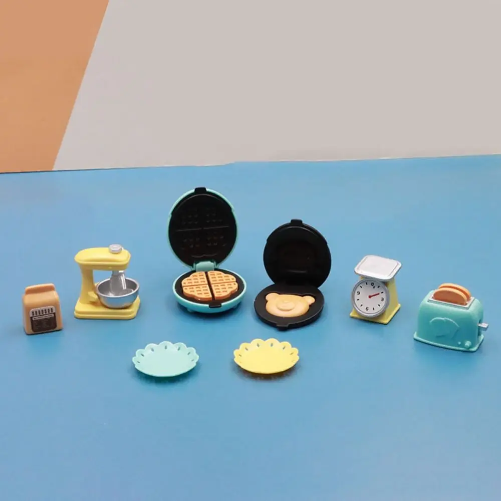 Bear Biscuits Dollhouse Kitchen Accessories Mixer Baking Dollhouse Mini Furniture Breakfast Mini Utensils Miniature Cooking Set