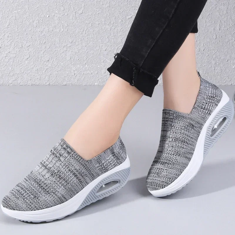 

Women's Casual Shoes Summer Mesh Sneakers Comfort Ventilate Work Shoes for Woman Durable Air Cushion Running Shoes Zapatos Mujer