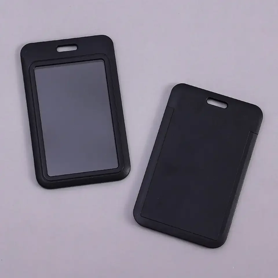 

1PC Sliding Card Cover ID Name Badge Holder Pass Bus Work Card Cover Chest Pocket Students Card Holder Badge