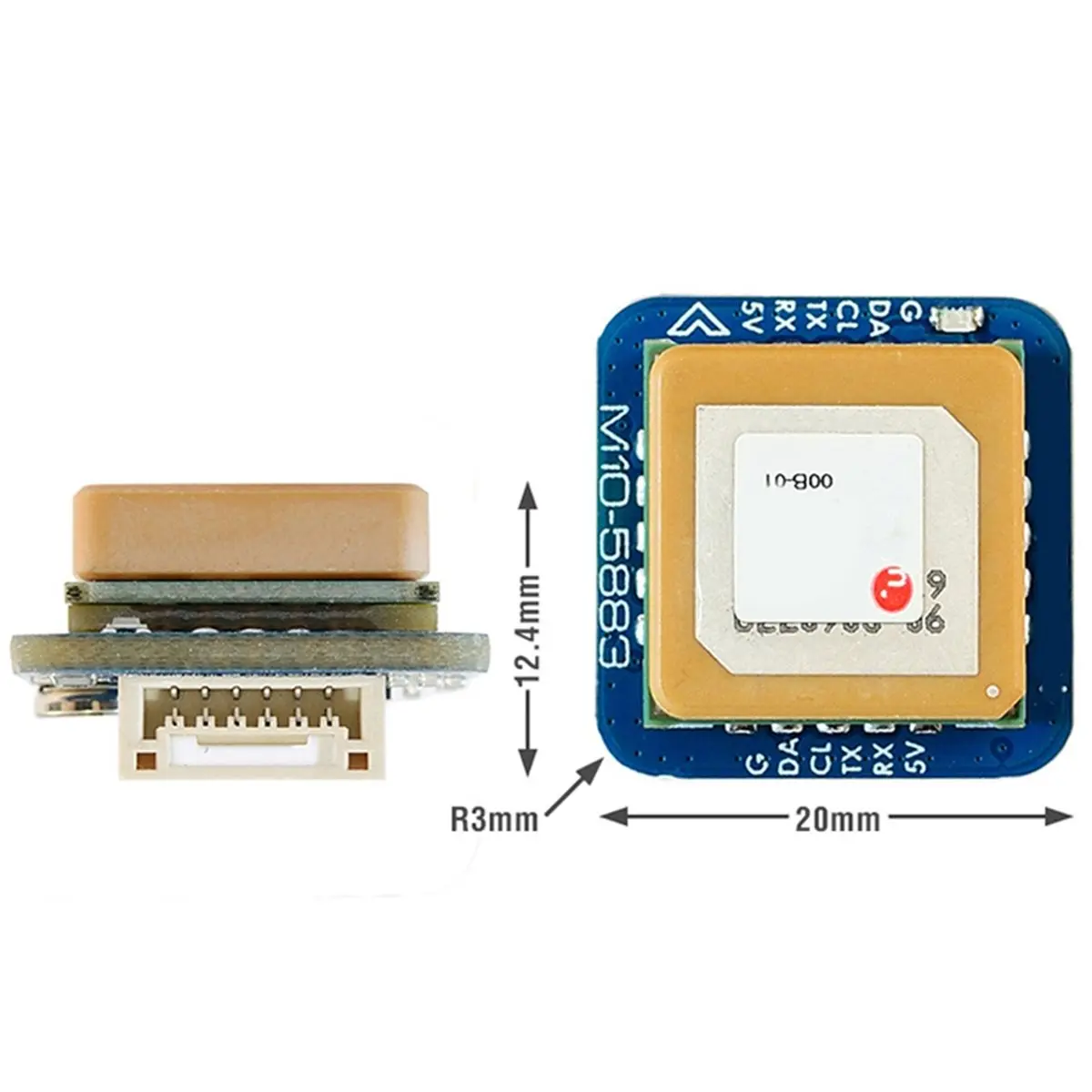 

Новый электронный модуль GNSS M10Q-5883 GPS с магнитным компасом QMC5883 для гоночных FPV дронов на радиоуправлении