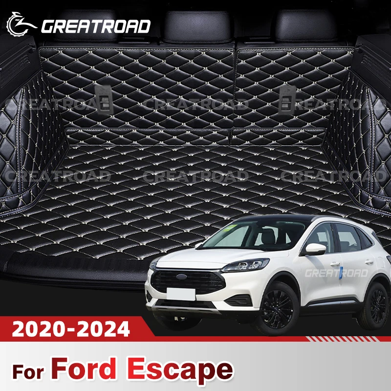 

Для Ford Kuga/Escape 2020 2021 2022 2023 2024 Автоматический коврик для багажника с полным покрытием, автомобильный защитный коврик, грузовой вкладыш, аксессуары для интерьера
