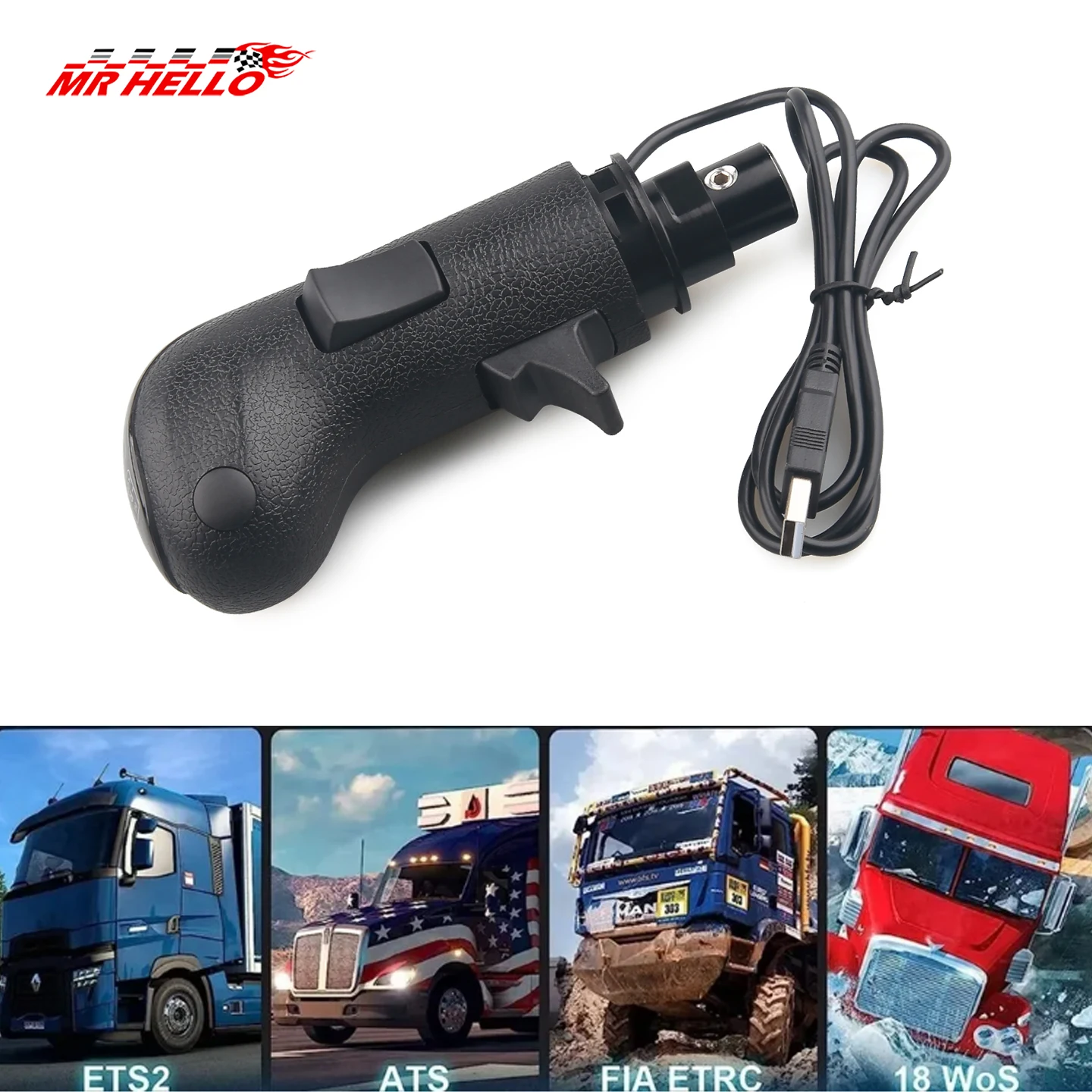 شاحنة محاكاة الكمبيوتر USB مقبض ناقل الحركة ل لوجيتك G29 G27 G25 G923 Thrustmaster TH8A عالية منخفضة والعتاد شيفتر المقبض ل ATS ETS2 #4