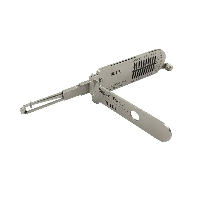 NEW Stely HU101 Lishi 2-in-1 Decoder Super Tool for Ford Focus Lincoln Volvo - Hollow Out Lock Pick Key Decoder Tool
