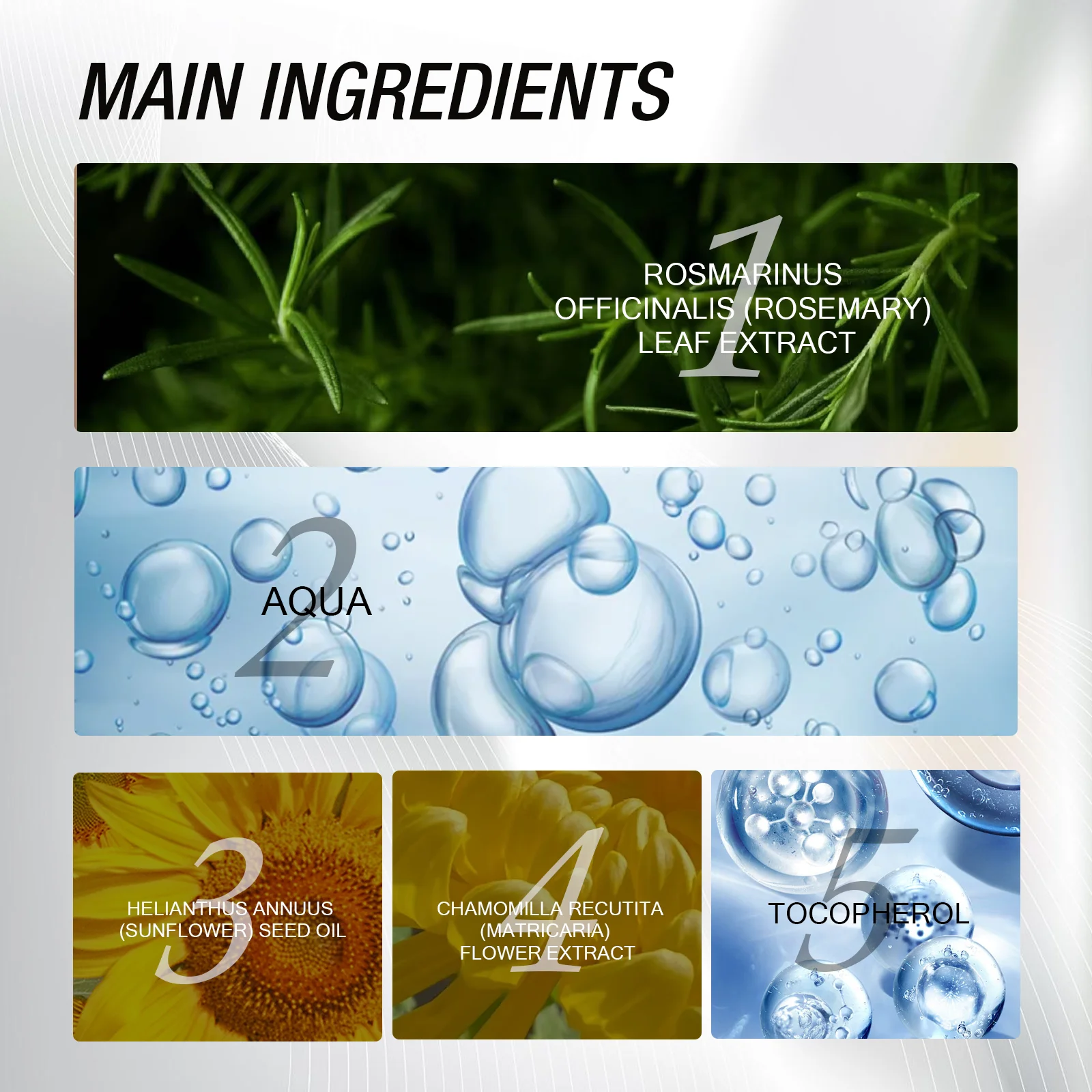 Huile nettoyante au romarin et à la vitamine E, 120ml, apaisante, antioxydante, démaquillante à fusion rapide pour l'acné et les Pores |   Tous types de peau