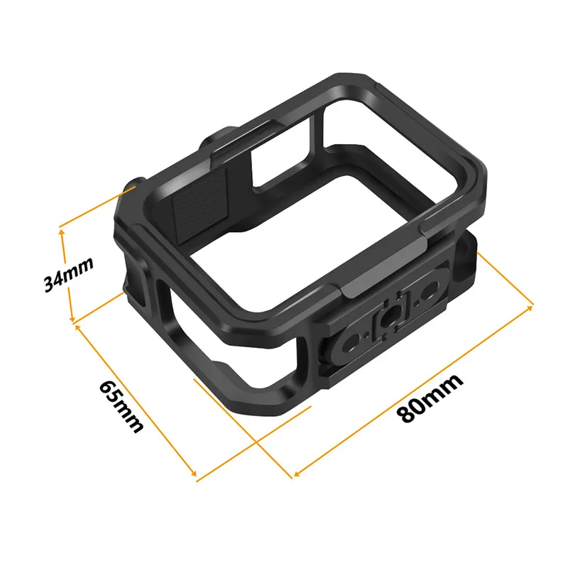 磁気折りたたみ式アルミニウム合金アダプター,gopro,Hero,保護シェルケージ用ケース,アクセサリー11, 10, 9