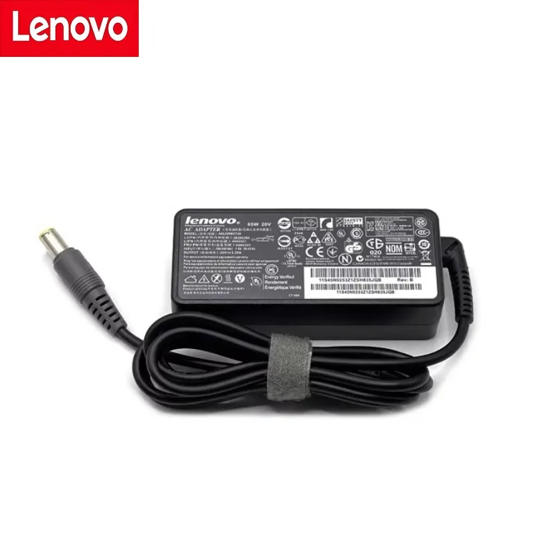 

Lenovo 65W 20V-3.25A Laptop Power Adapter, Large Round Mouth Laptop Charger