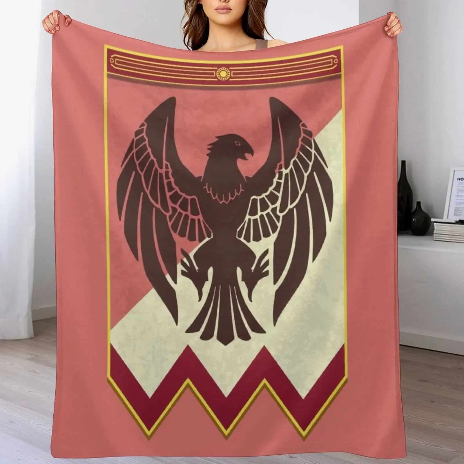 

Fire Emblem 3 Houses: Black Eagles Banner Throw Blanket Soft Plaid christmas gifts Quilt Plush Blankets