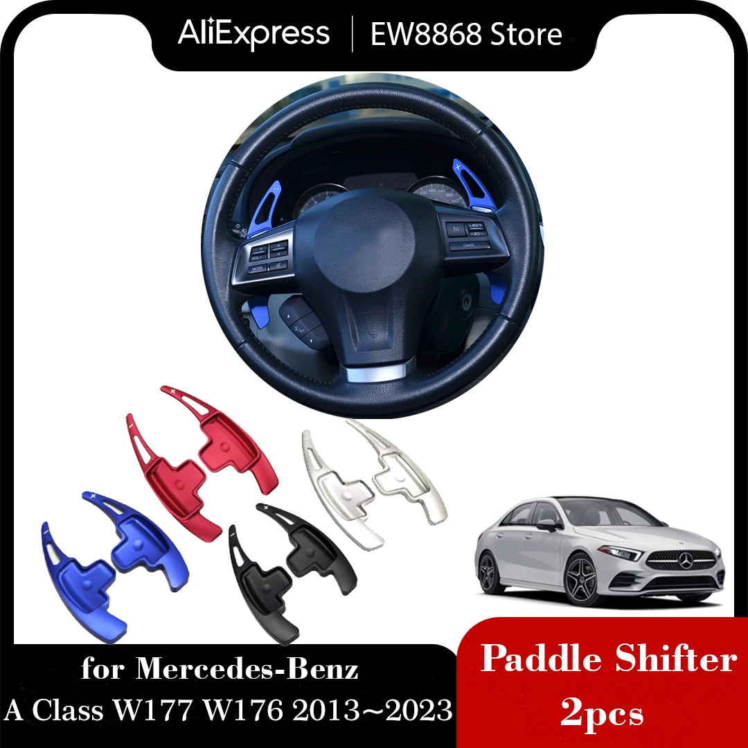 Paddle Shifter for Mercedes-Benz A Class W177 W176 200 250 180 2013~2023 Aluminum Steering Wheel Extension Sticker Accessories