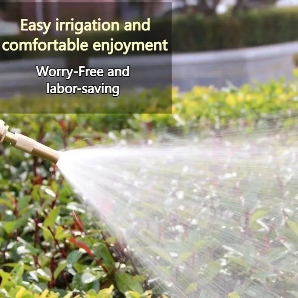 Mangueira de jardim expansível de alta pressão 5M/10M com bico de spray multifuncional para lavagem e irrigação de carros ﻿