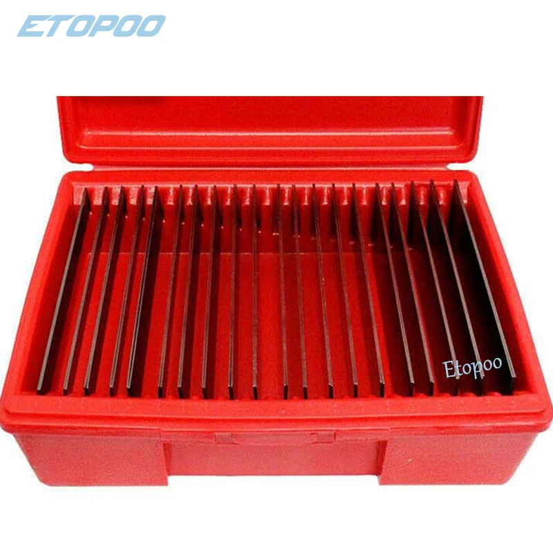 20 Paar Dünne Parallelstangen-Set Aus Stahl – 1/32 Zoll X 15,2 Cm – Gehärtet, Präzisionsgeschliffen, Parallelität +/- 0,0025 Cm – Für Maschinisten Und Fräsarbeiten