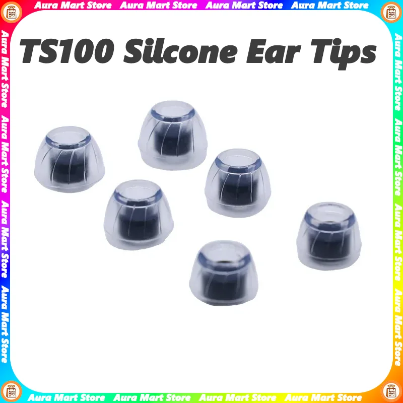 

GK TS100 Silcone Ear Tips , High-Elasticity Earphone Earbuds Tips , Comfortable Fit, Seamless Fit , Suitable for KZ Headphones