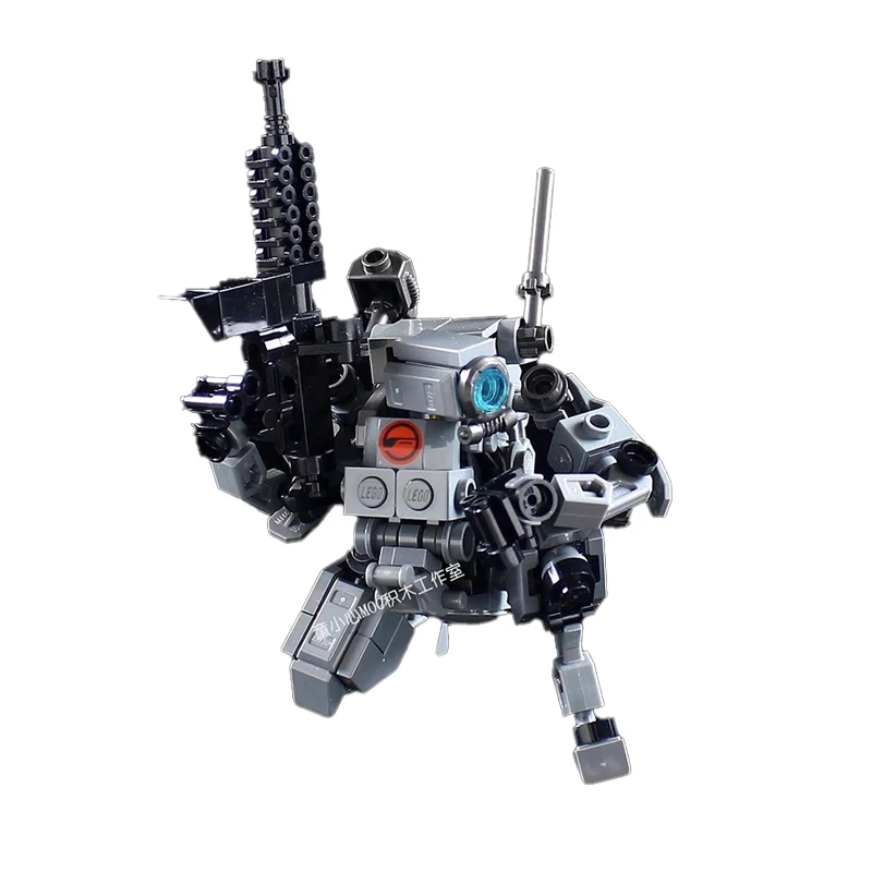 MOC Action Figure Blocks Mecha Warrior Model Building Blocks Children's Soldier Assemble Bricks Robots Kids Toy Puzzle Xmas Gift