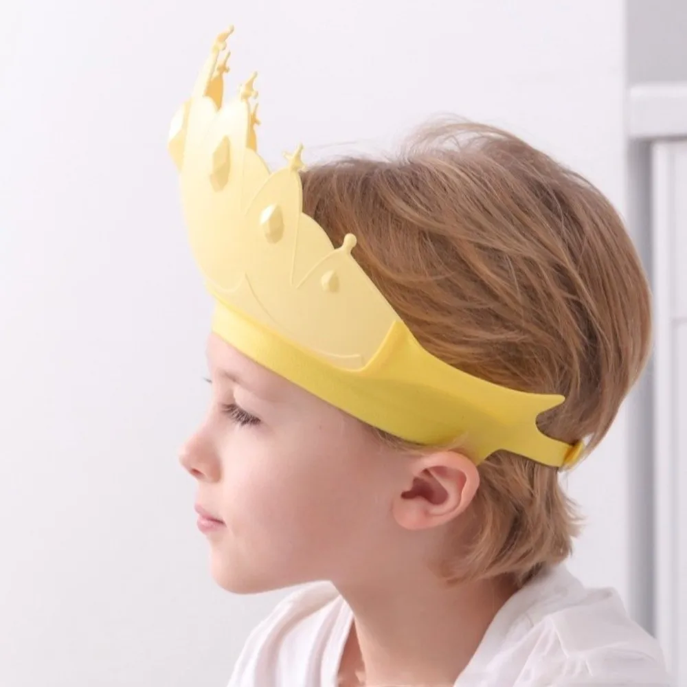 Ear Protection Kids Shower Cap Hair Shield Adjustable Shower Protect Head Cover Elastic Band Soft Hair Wash Hat Baby Care