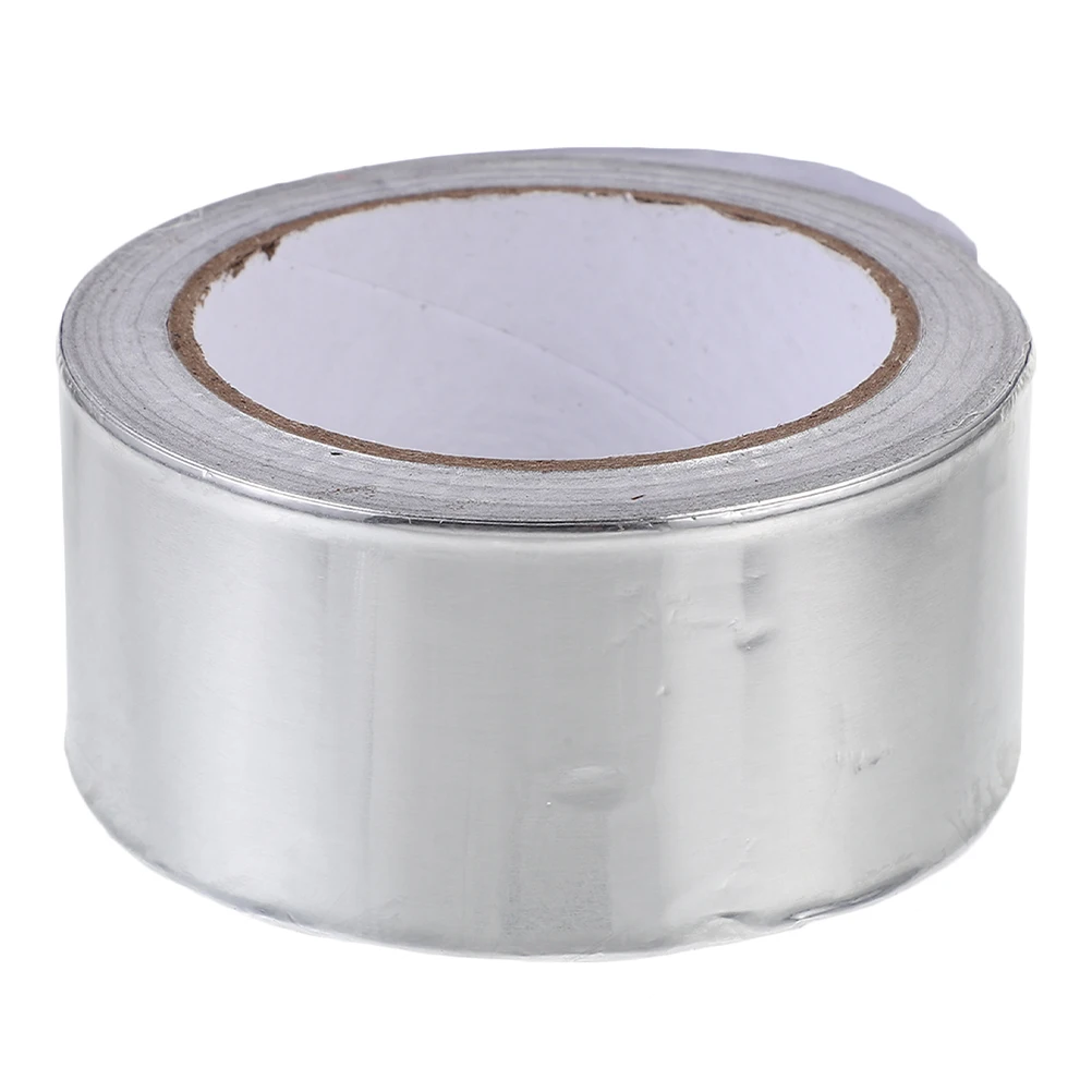 

Aluminum Foil Tape High Temp Insulation Waterproof Sealing Pipe Repairing Underfloor Heating Silver Tin Duct Thermal