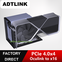 ADTLINK OcuLink SFF8611/SFF8612 to PCIE 4.0 x16 GPU Adapter eGPU For NUC / ITX / STX / Notebook PC Gen4 FFC Full Speed Low Loss