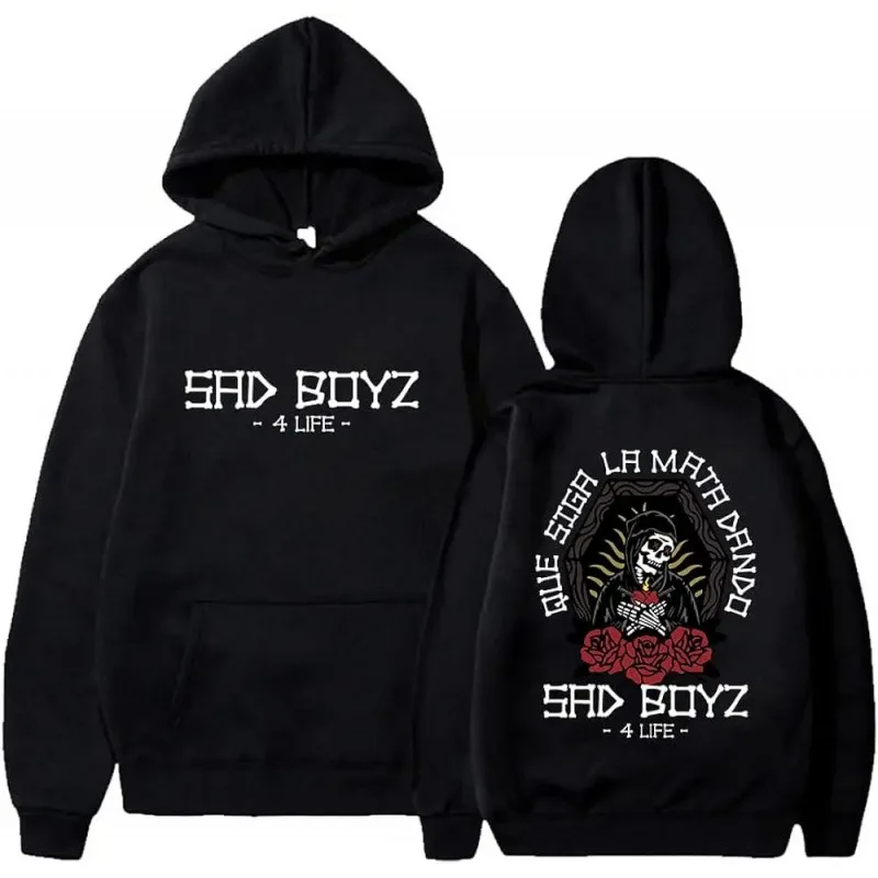 

Europe and the United States Sad Boyz printing autumn and winter men's high quality casual comfortable street hooded sweater
