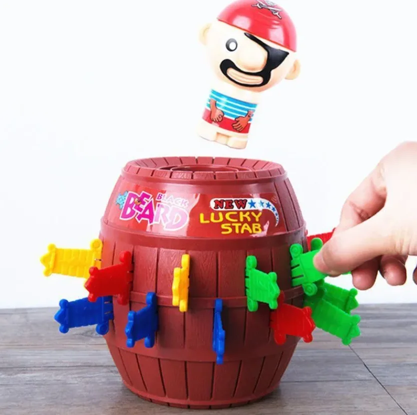 ألعاب ألغاز تفاعلية للأطفال مزحة وتكاثر دلو القراصنة السيف في لوحة ترتد البرميل لعبة هدايا مضحكة للعطلات #5