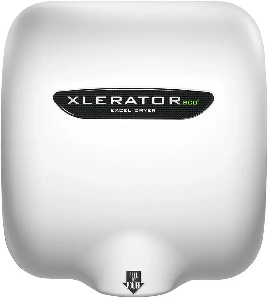 High Speed Commercial Hand Dryer, White  Cover, Automatic Sensor, Surface Mount