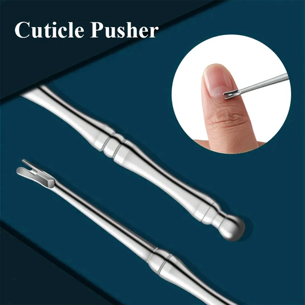 

Surgical Grade Stainless Steel Cuticle Remover and Dead Skin Pusher – Nail Cleaner, Trimmer, Scraper, Manicure Tool LA-AA325