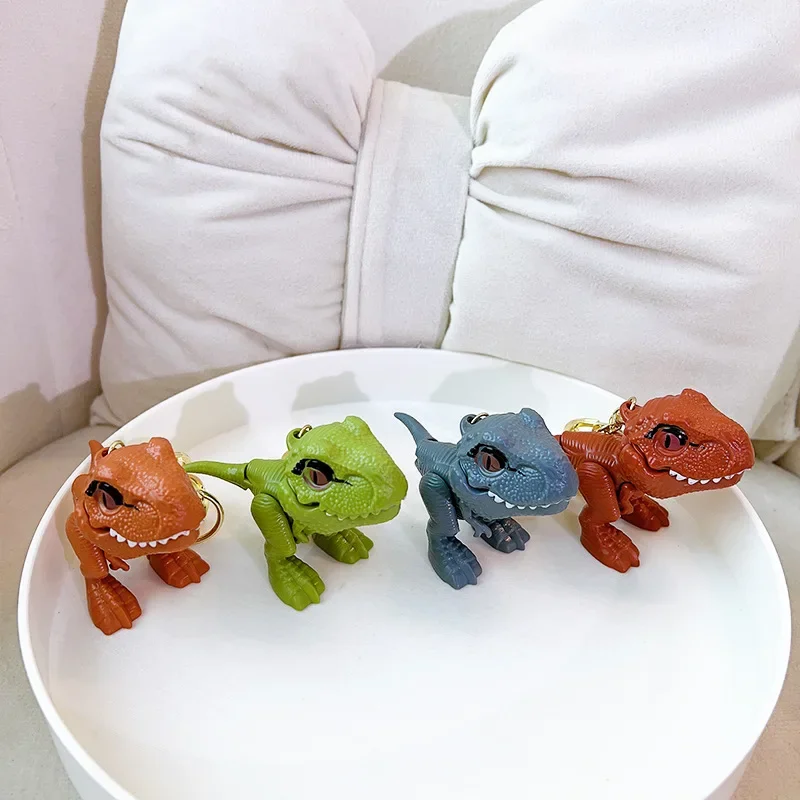 1 Pcs New Tyrannosaurus Rex Bite Hand Toy Keychain Creative Dinosaur Pendant Couple Backpack Pendant Small Gift