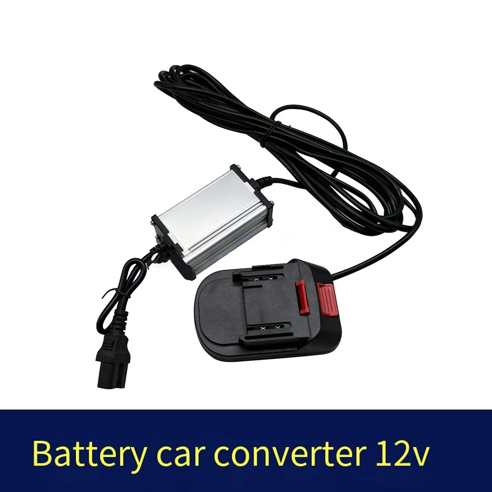 Electric Vehicle Lithium Battery Adapter Cable 12V 10A Converter Compact Metal Plastic Design Reverse Polarity Safe