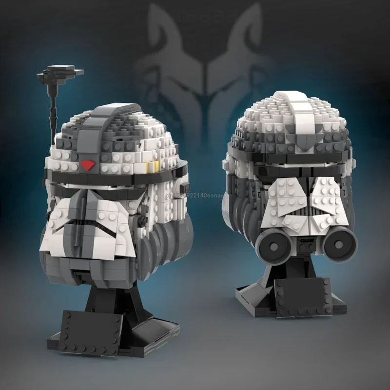 

Moc 1370pcs Commander Wolffe/Wolfpack Helmet Star Battle Building Model Blocks Bricks Education Assembly Toy for Kids present